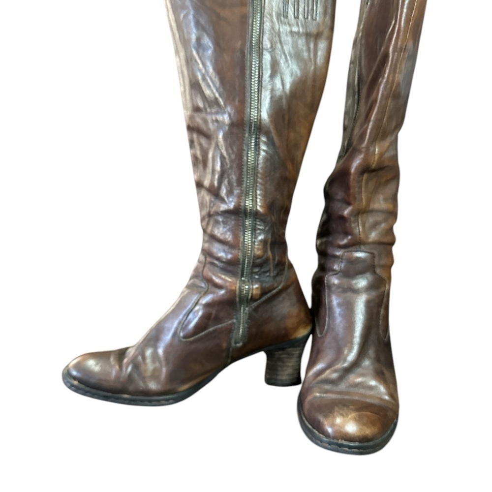 Born Brown Leather Knee-High Boots - Picture 4 of 7